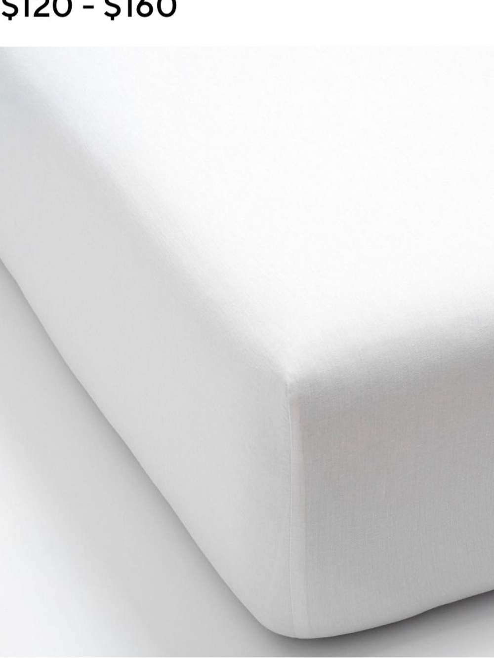 Pottery barn 100% linen queen sheet set
